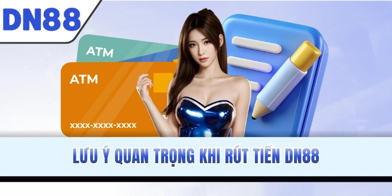 Lưu ý quan trọng khi rút tiền DN88
